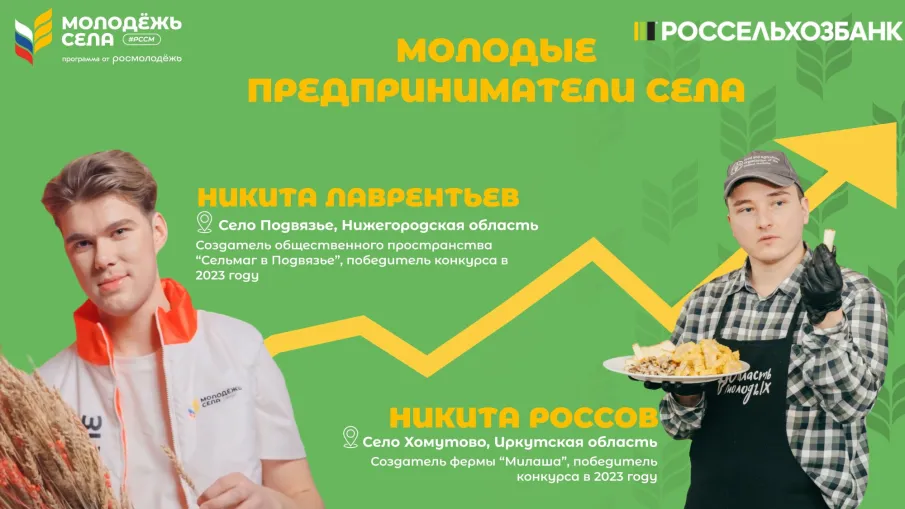 Молодёжь села запускает второй сезон конкурса «Молодые предприниматели села» 